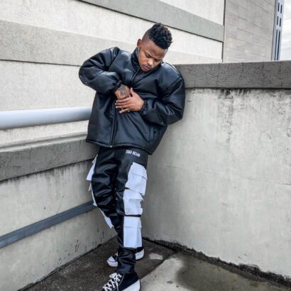 Six pocket Leather pants